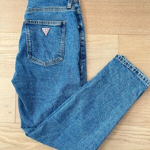 GUESS Vintage Inspired  Blue Relaxed Mom Jeans